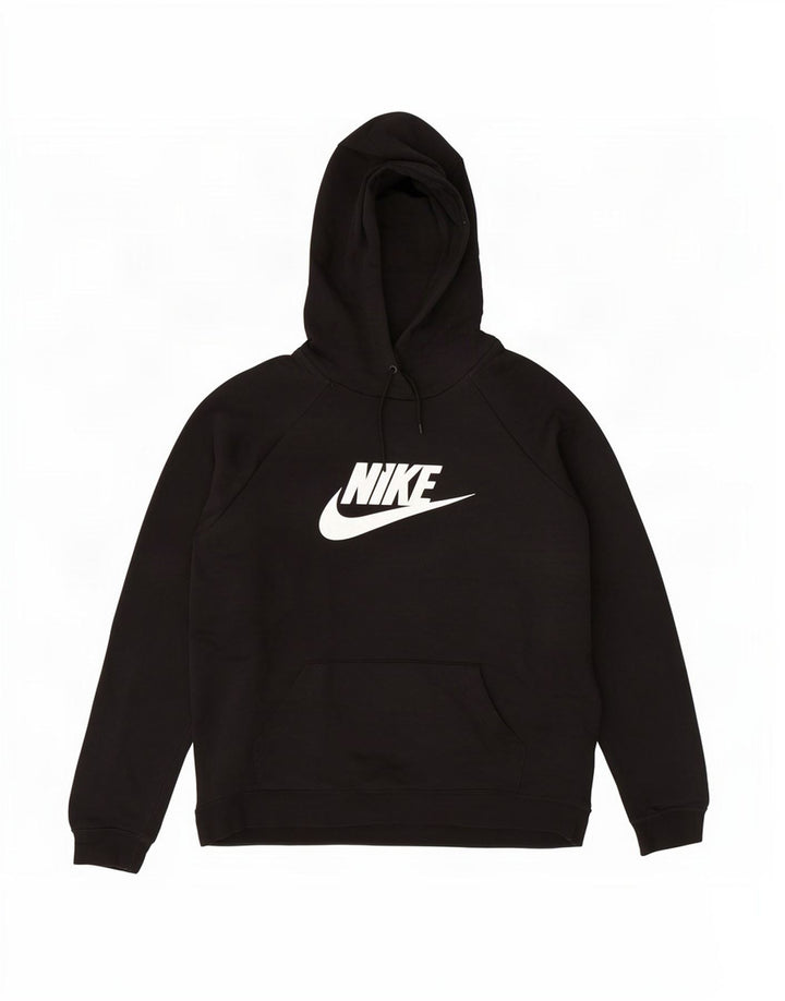 Felpa con cappuccio grafica Nike da uomo 2XL cotone nero