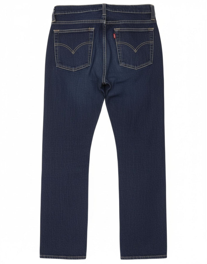 Jeans dritti da donna Levi's W29 L28 in cotone blu navy