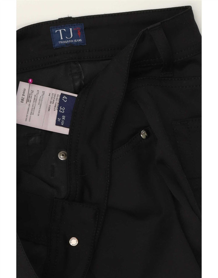 Pantaloni Casual Donna Slim Fit Trussardi W31 L29 Poliestere Nero