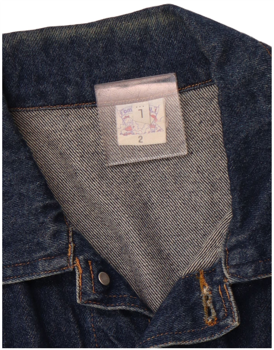 Giacca di jeans da uomo VINTAGE UK 40 grande cotone blu