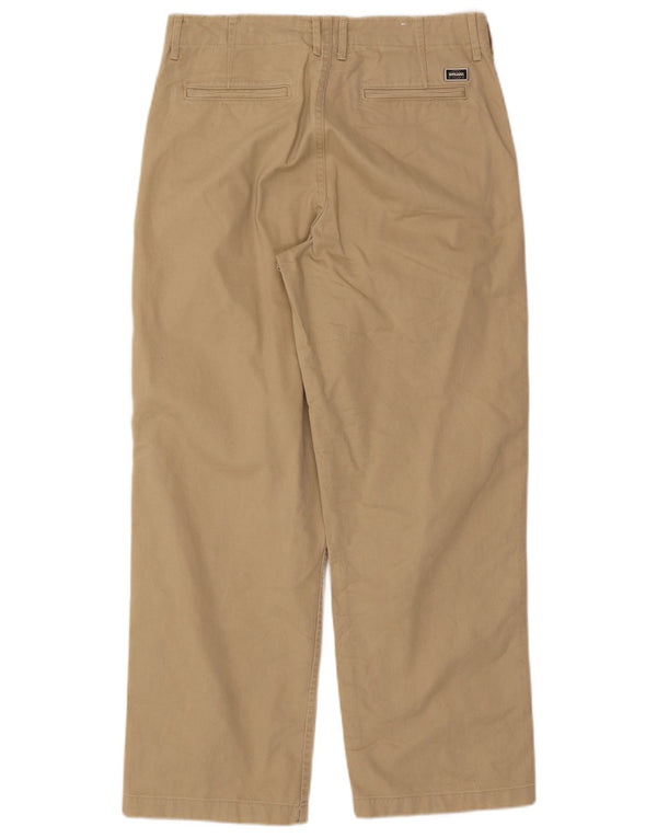 Pantaloni chino larghi da uomo Zara EU 40 medio W31 L29 cotone beige