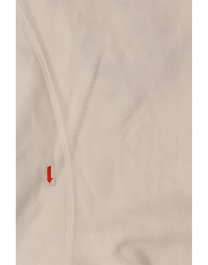 POLO RALPH LAUREN Felpa corta da donna Maglione UK 16 Large Bianco