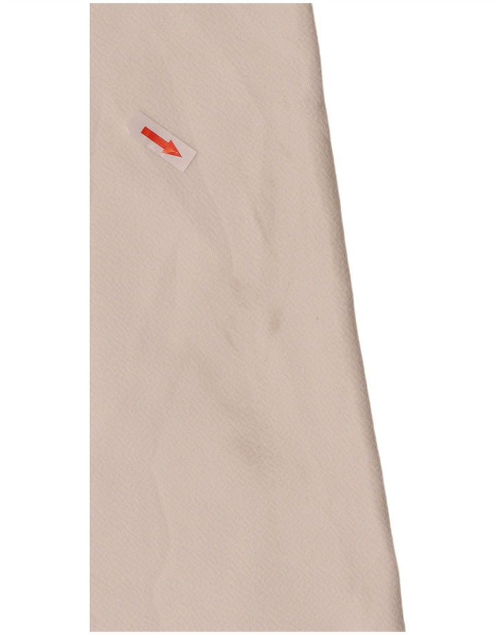 Abito a trapezio da donna Zara UK 14 Poliestere floreale bianco medio