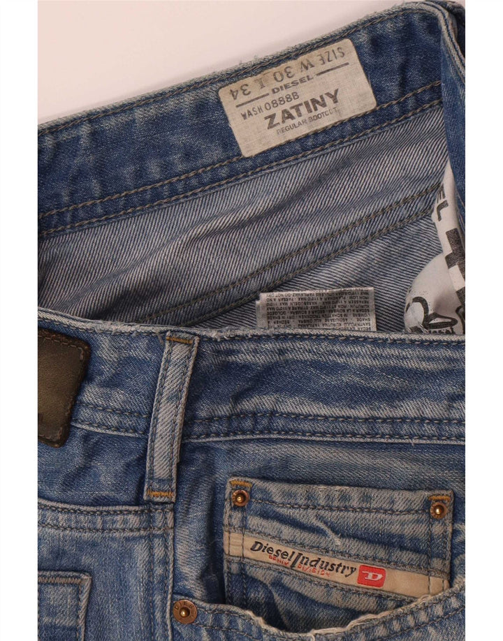 Diesel Jeans Zatiny Regular Bootcut da Uomo W30 L30 Cotone Blu