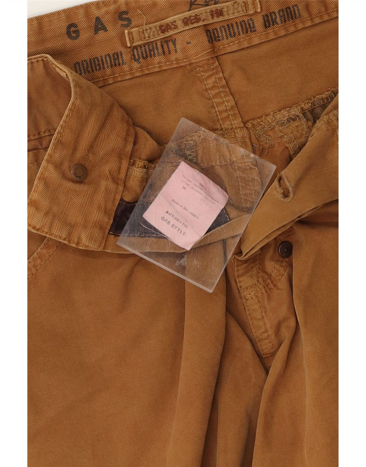 GAS Mens Casual Shorts W36 Large Brown Cotton Vintage Gas and Second-Hand Gas from Messina Hembry 