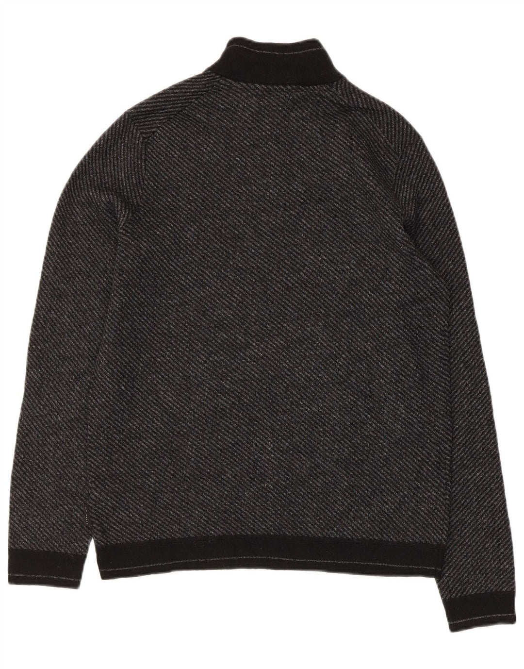 Maglione da donna con collo con zip Ted Baker taglia 4 grande in lana grigia