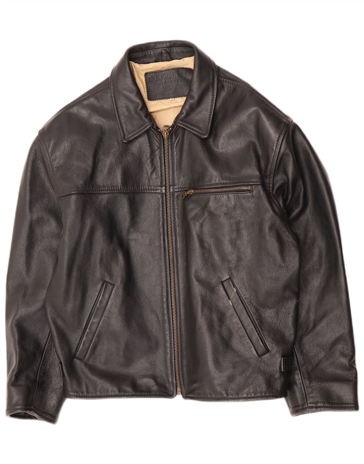 Giacca in pelle da uomo Oakland UK 38 pelle nera media