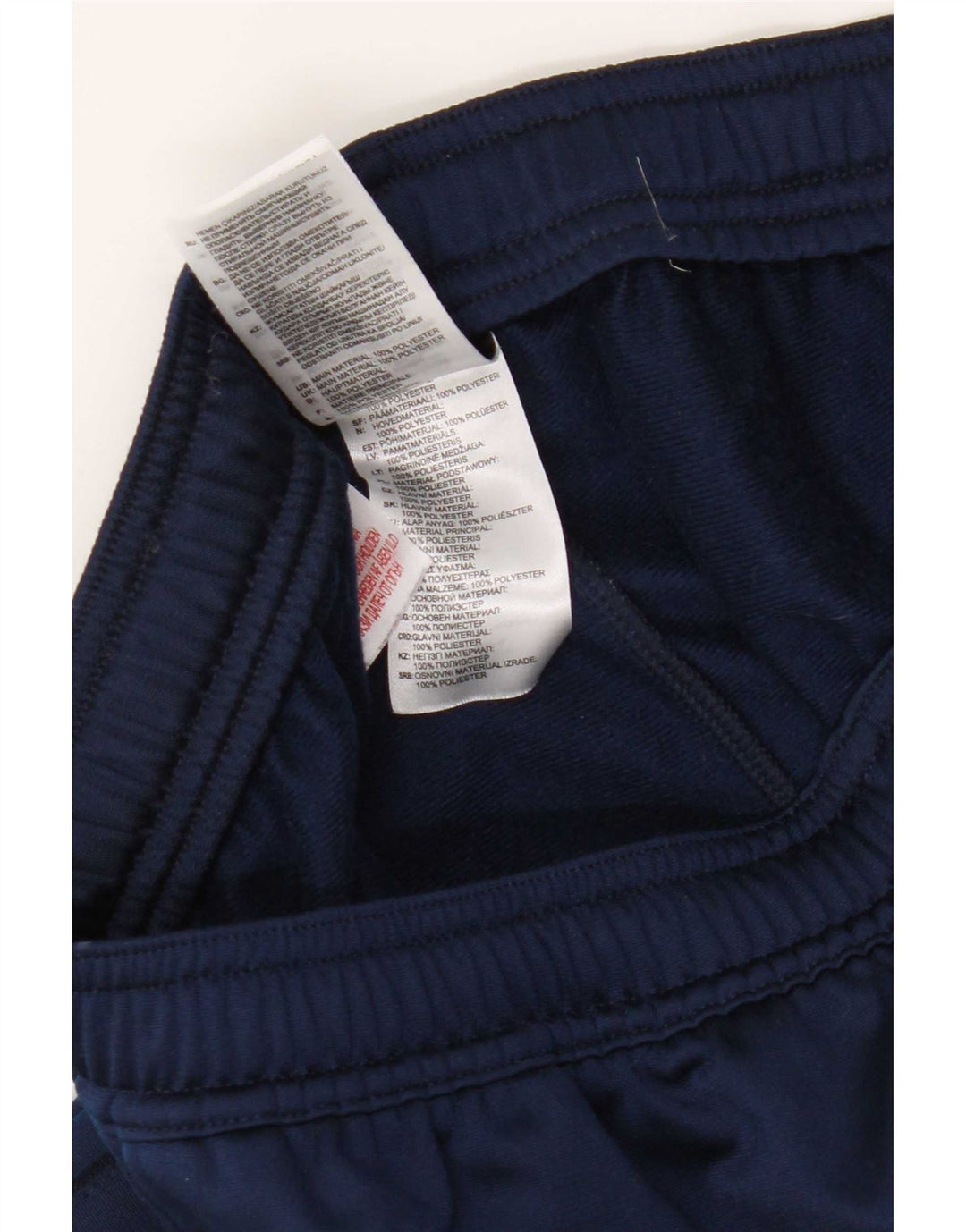 Pantaloni della tuta Adidas Climalite da ragazzo 13-14 anni in poliestere blu navy