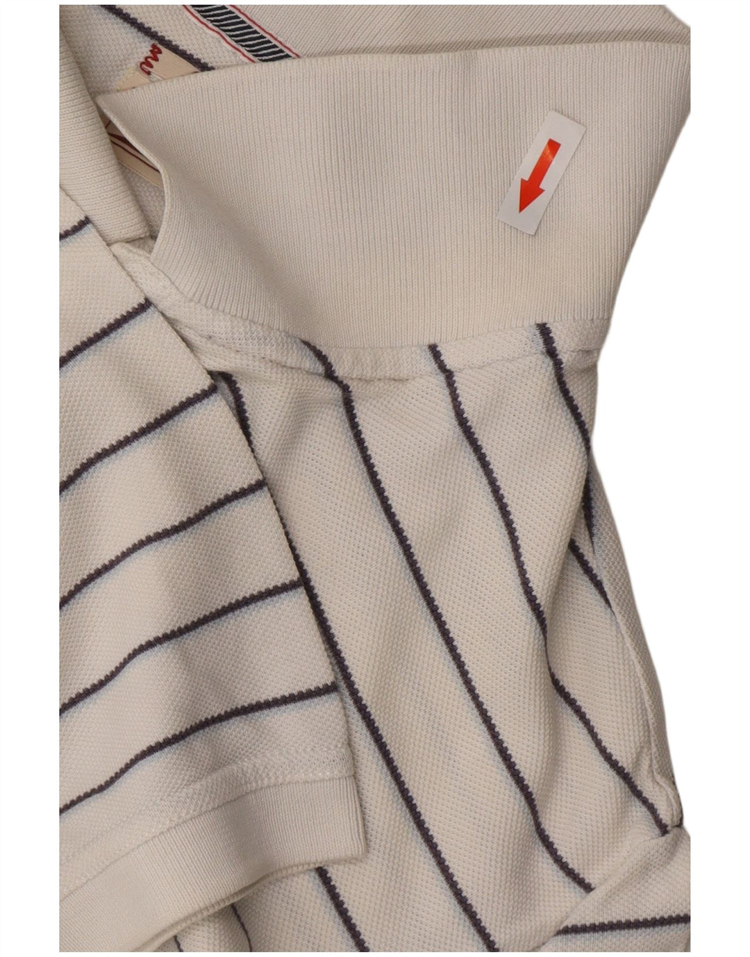 TOMMY HILFIGER Polo classica da uomo in cotone a righe bianche grandi