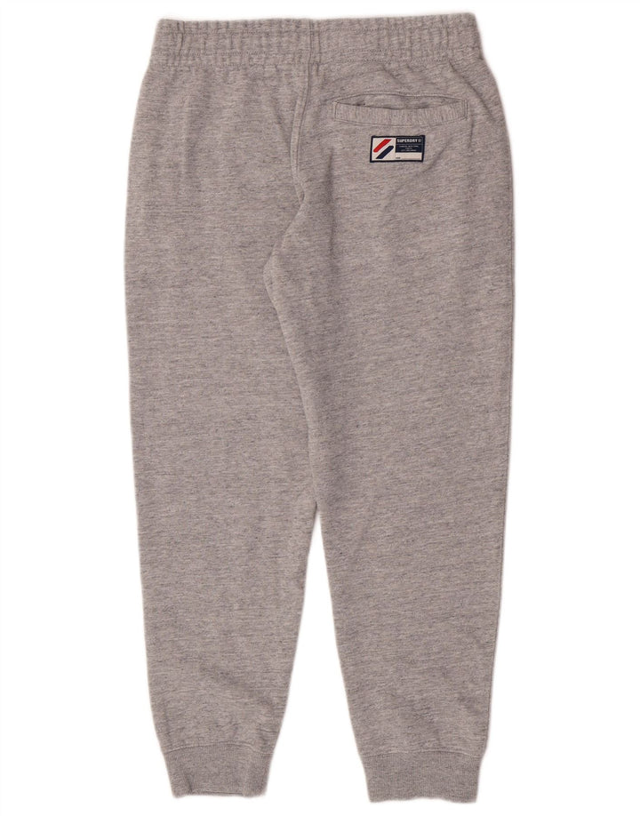 Pantaloni da tuta con grafica da uomo Superdry Joggers grigio medio chiazzato