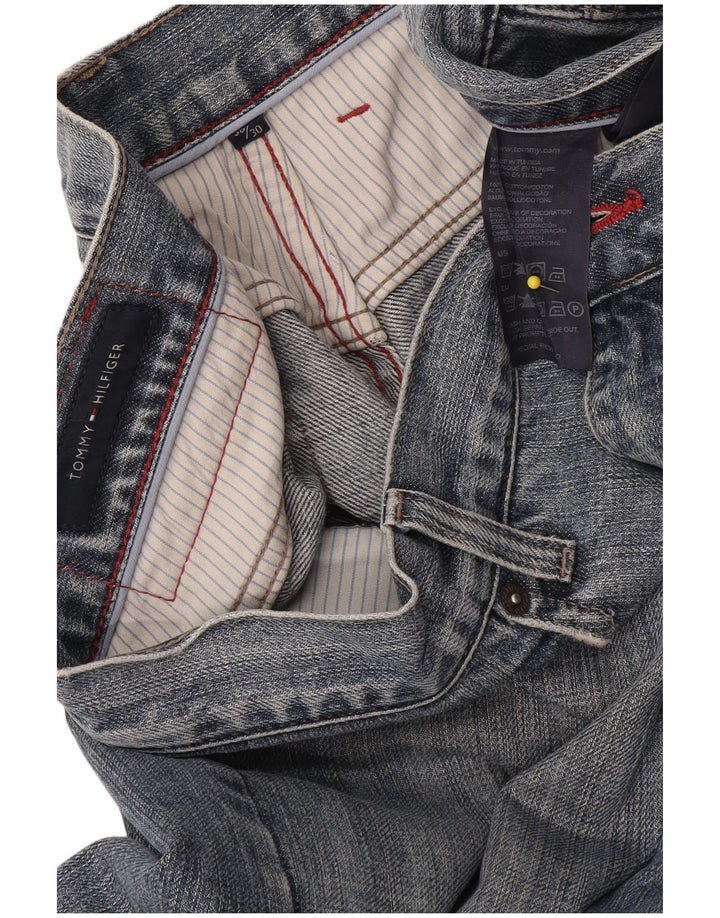 Jeans dritti da uomo Tommy Hilfiger W38 L30 cotone blu
