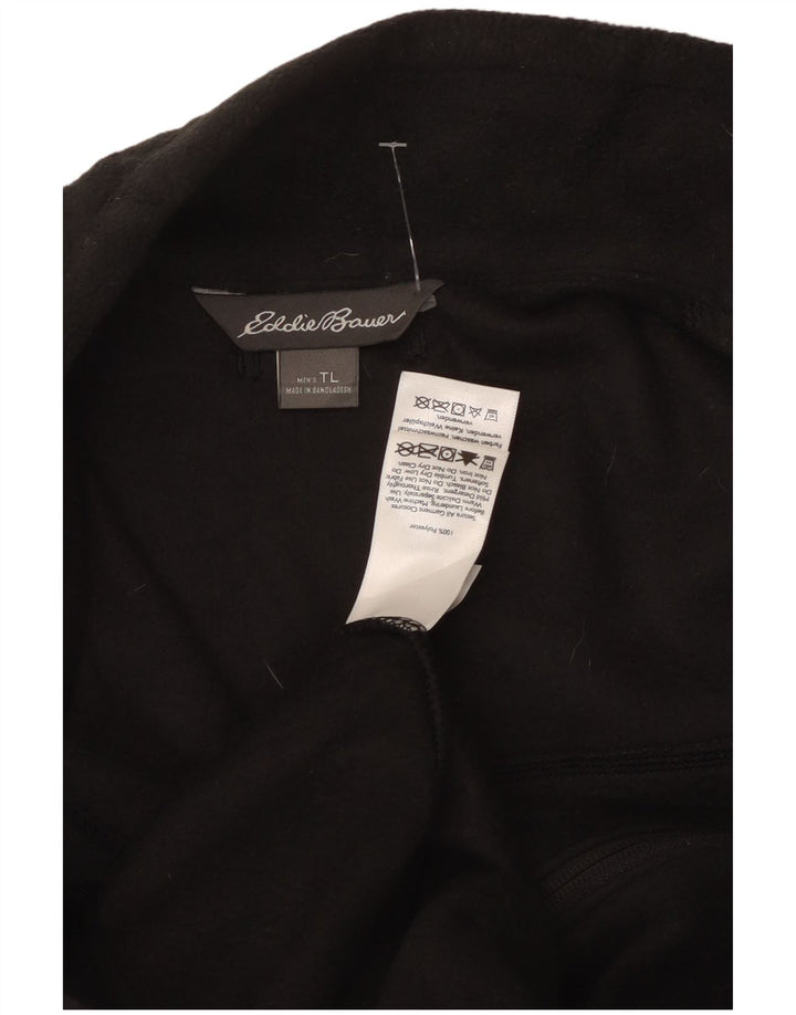 Gilet in pile da uomo Eddie Bauer UK 40 grande poliestere nero