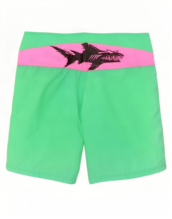 Pantaloncini da bagno grafici da uomo Maui and Sons grandi color verde