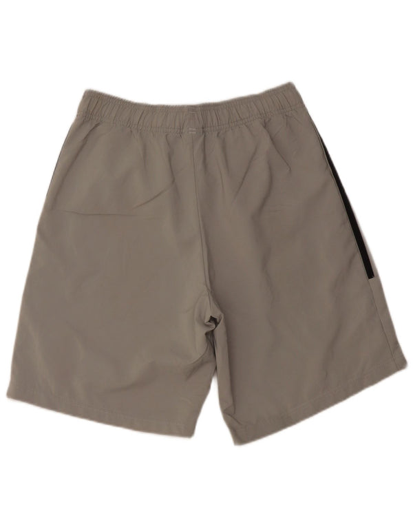Pantaloncini sportivi da uomo Adidas piccoli in poliestere grigio
