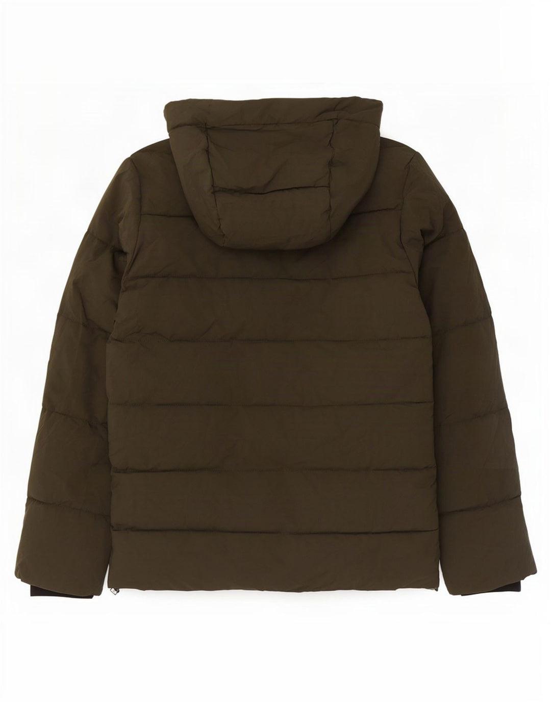 Giacca imbottita con cappuccio grafica da uomo Jack & Jones UK 38 verde medio