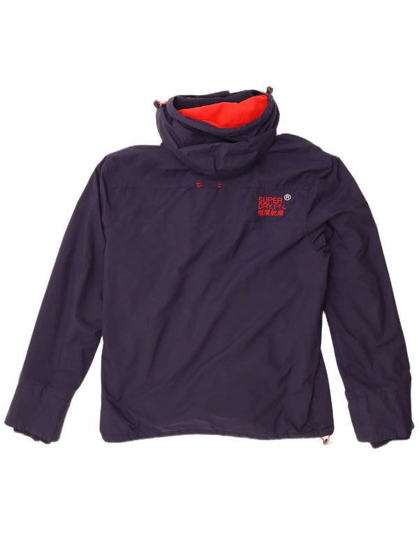 Giacca a vento con cappuccio da uomo Superdry Windcheater UK 44 2XL Blu navy