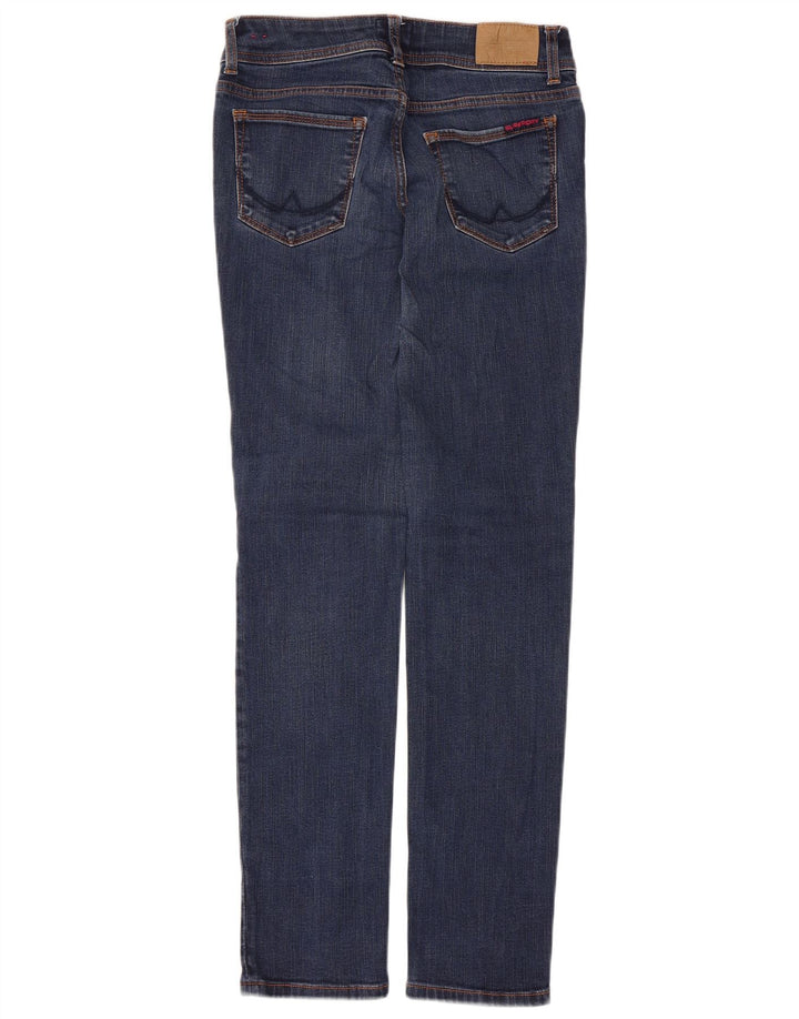 Jeans slim a sigaretta da donna Superdry W28 L32 cotone blu navy