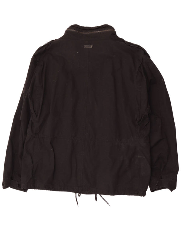 Giacca militare con cappuccio da uomo Brandit UK 48 4XL Cotone color block nero