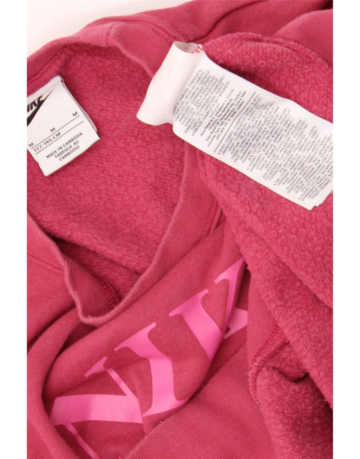 Felpa oversize con grafica corta Nike per ragazze, 10-11 anni, rosa medio