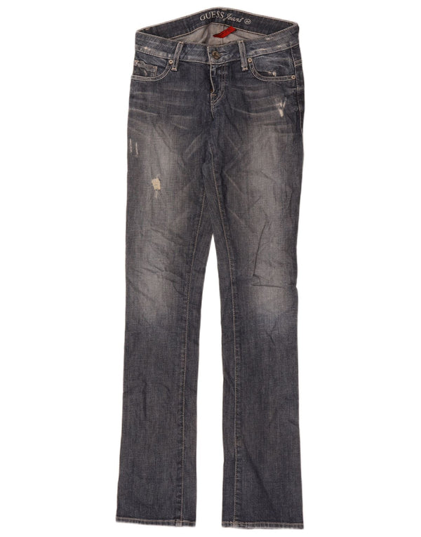 Jeans slim invecchiati Guess da donna W24 L34 cotone blu