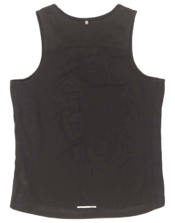 Canotta Nike Dri Fit da uomo, poliestere medio nero