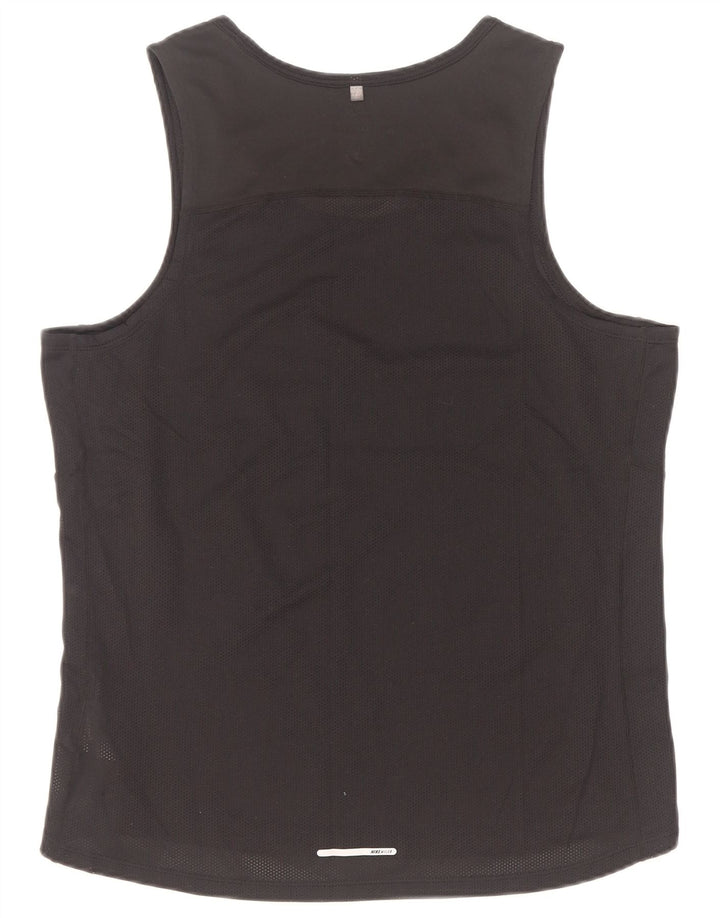 Canotta Nike Dri Fit da uomo, poliestere medio nero
