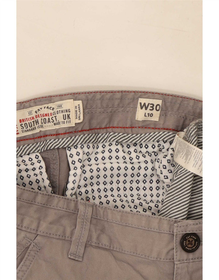Pantaloncini cargo da uomo Fat Face medi W30 in cotone grigio