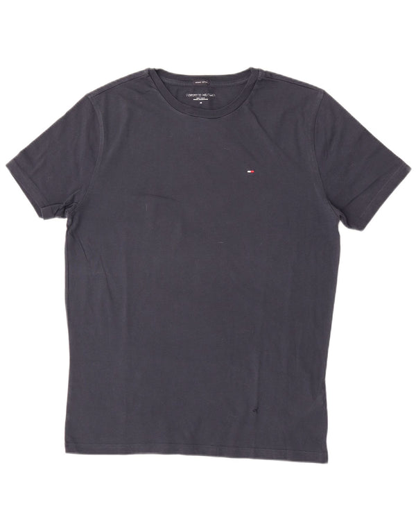 T-shirt da uomo Tommy Hilfiger Top in cotone blu navy medio