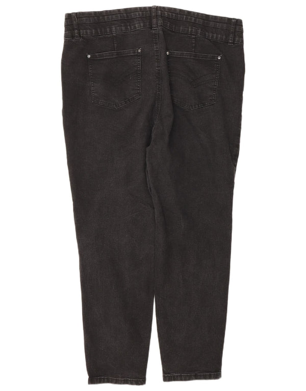 Jeans slim autografati da donna Marks & Spencer UK 20 2XL W38 L27 Grigio