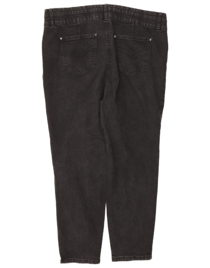 Jeans slim autografati da donna Marks & Spencer UK 20 2XL W38 L27 Grigio