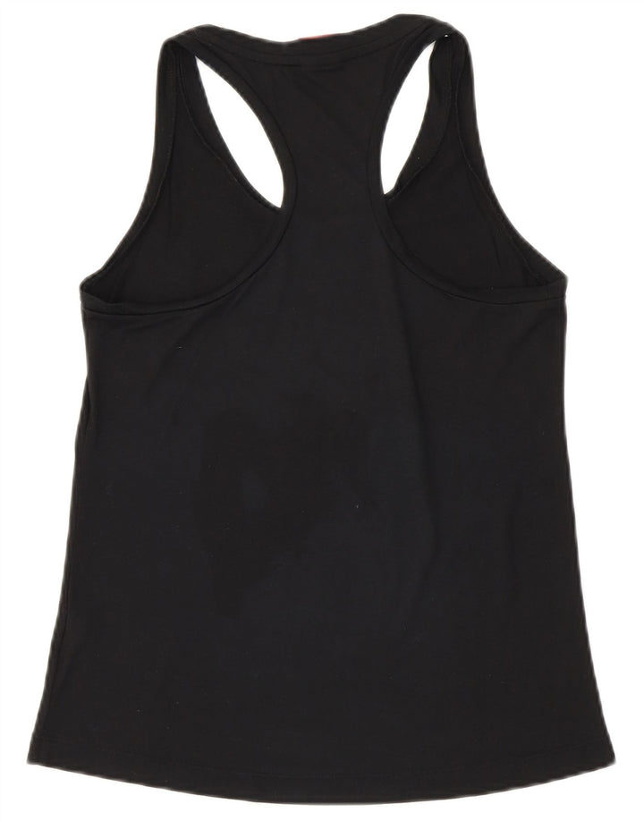 Canotta grafica Nike da donna UK 10 piccola in poliestere nero