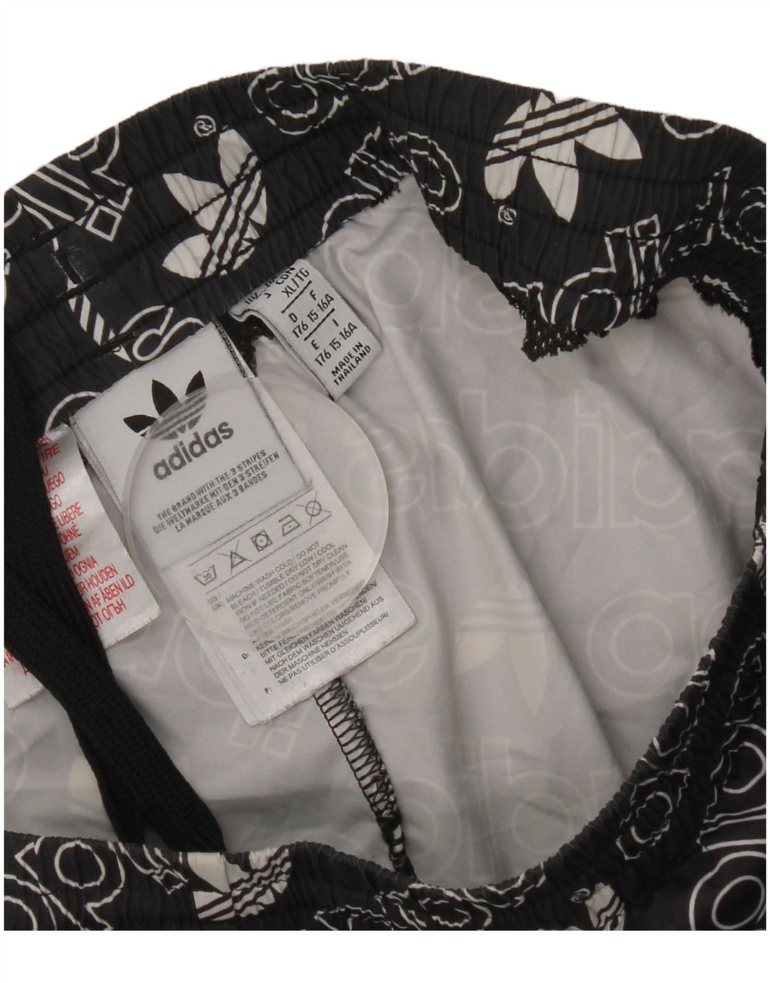 Pantaloncini sportivi Adidas da ragazzo con grafica 15-16 anni in poliestere nero