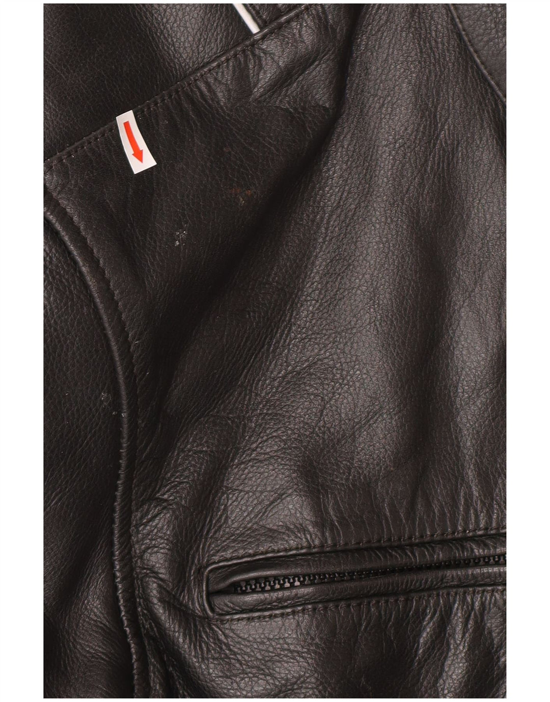 Giacca da pilota in pelle da uomo VINTAGE UK 46 3XL Pelle nera