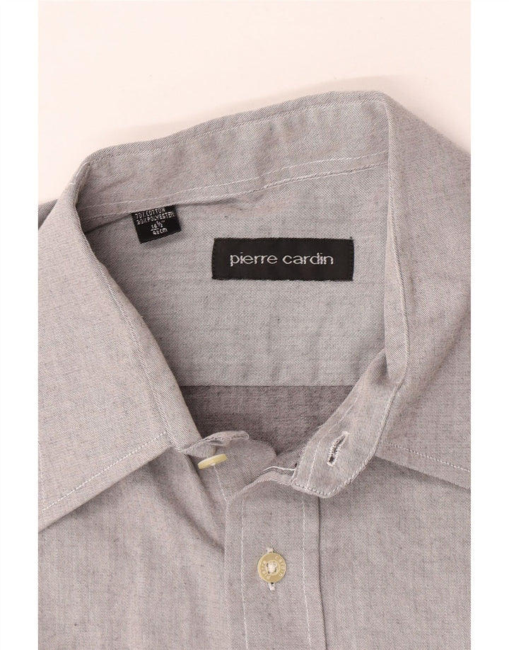 Camicia da uomo PIERRE CARDIN taglia 42 16 1/2 grande cotone grigio