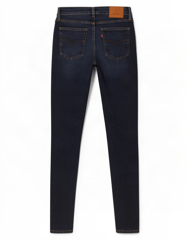 Jeans skinny a vita alta Levi's 721 da donna W27 L30 in cotone blu navy