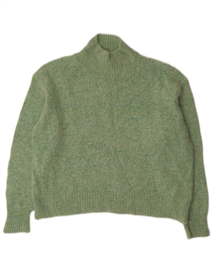 Maglione da donna a collo alto Whistles UK 14 verde medio screziato