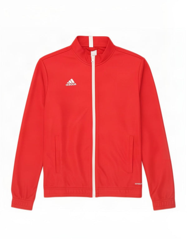 Giacca da tuta da donna Adidas Aeroready UK 12/14 poliestere rosso medio