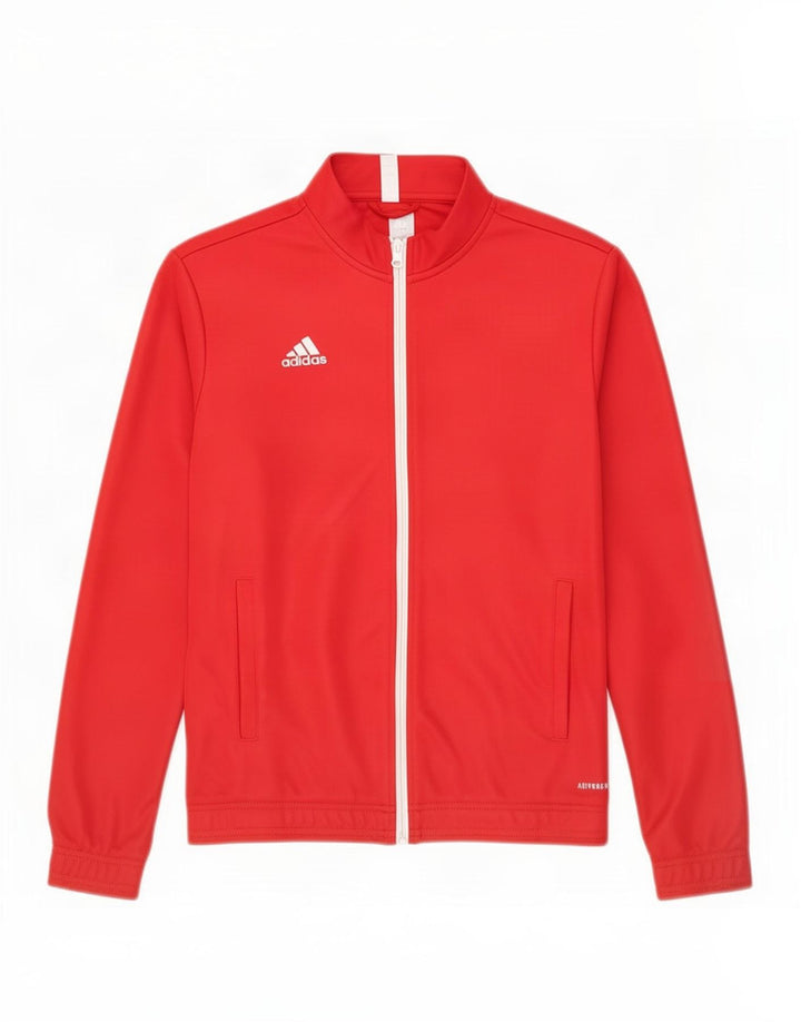Giacca da tuta da donna Adidas Aeroready UK 12/14 poliestere rosso medio