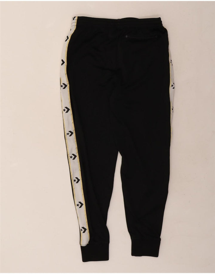 Converse Pantaloni da tuta grafica da uomo Joggers medio cotone nero