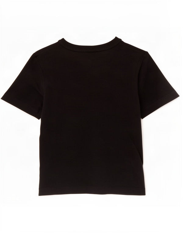 T-shirt corta da donna Champion UK 8 piccola in cotone nero