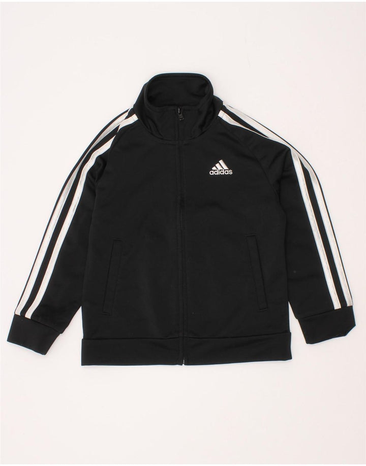 Giacca Top della tuta da ragazzo Adidas 2-3 anni in poliestere nero