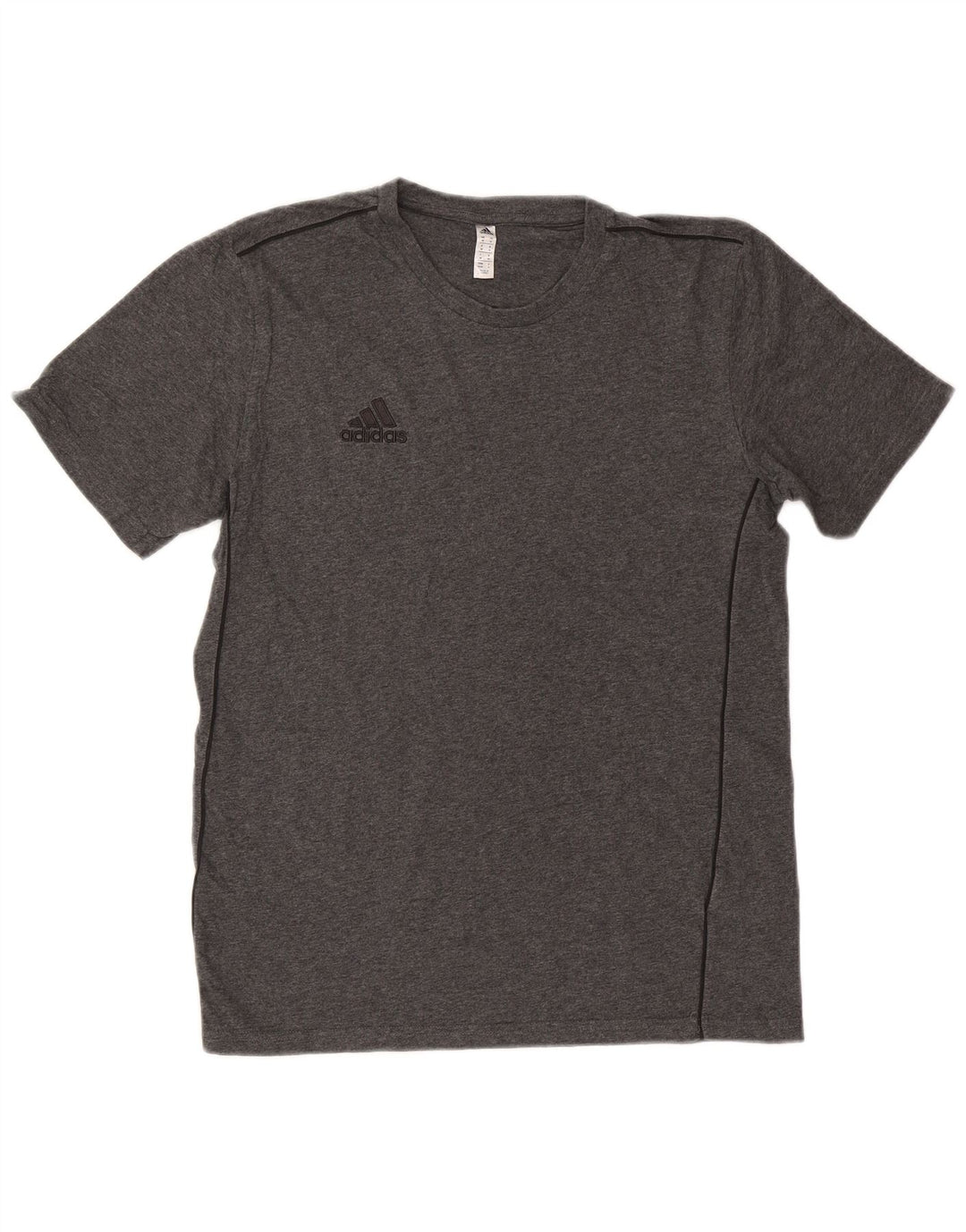 T-shirt da uomo Adidas Top in cotone grigio medio