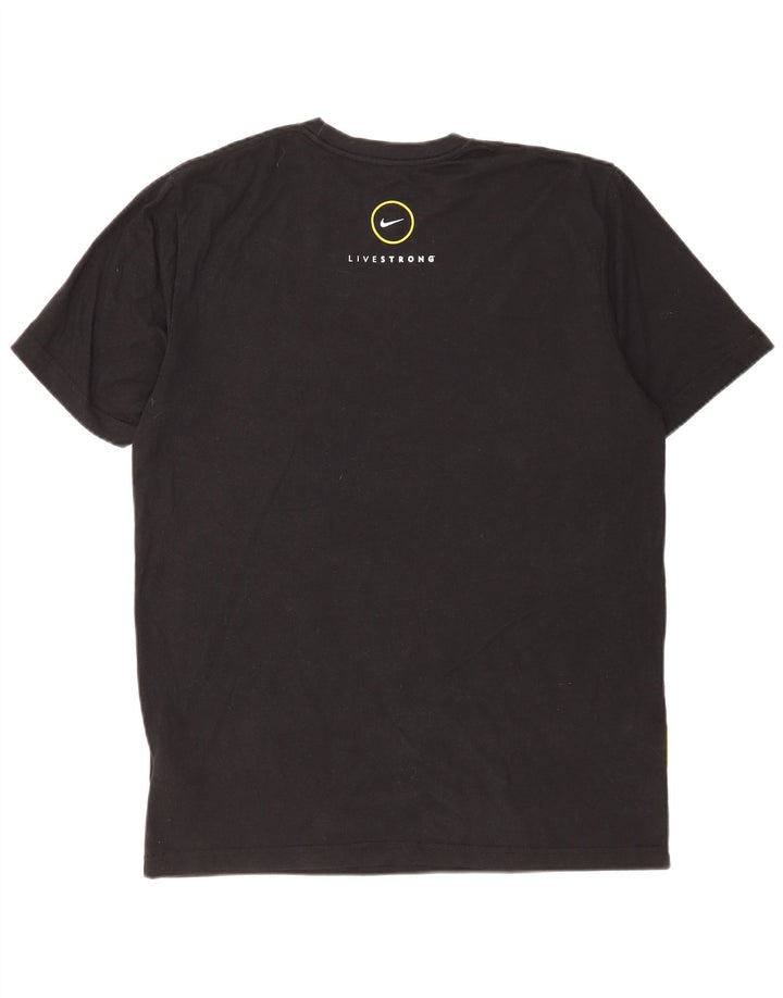 T-shirt Nike Dri Fit da uomo, grande, in poliestere color block nero