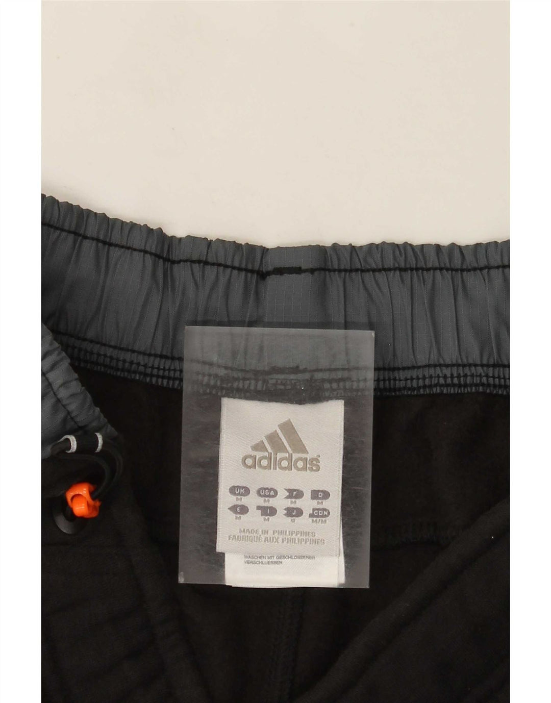 Pantaloncini sportivi da uomo Adidas Medium Black Colourblock in cotone