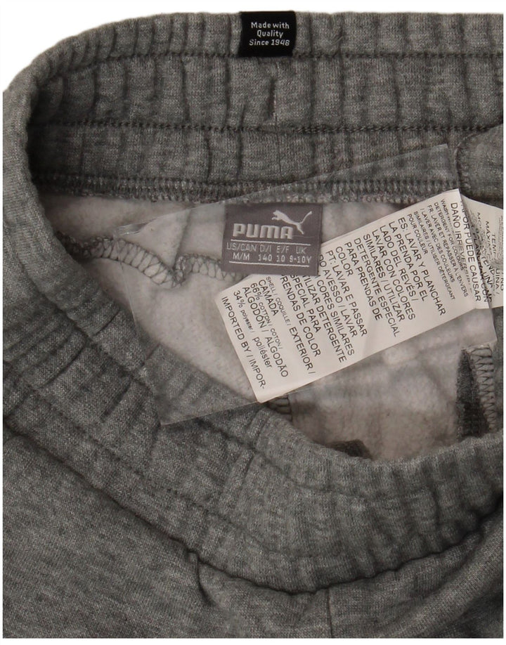 Pantaloni della tuta da ragazzo PUMA Joggers 9-10 anni in cotone grigio