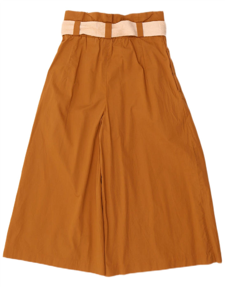 Pantaloni culotte da donna Zara piccoli W26 L20 cotone beige