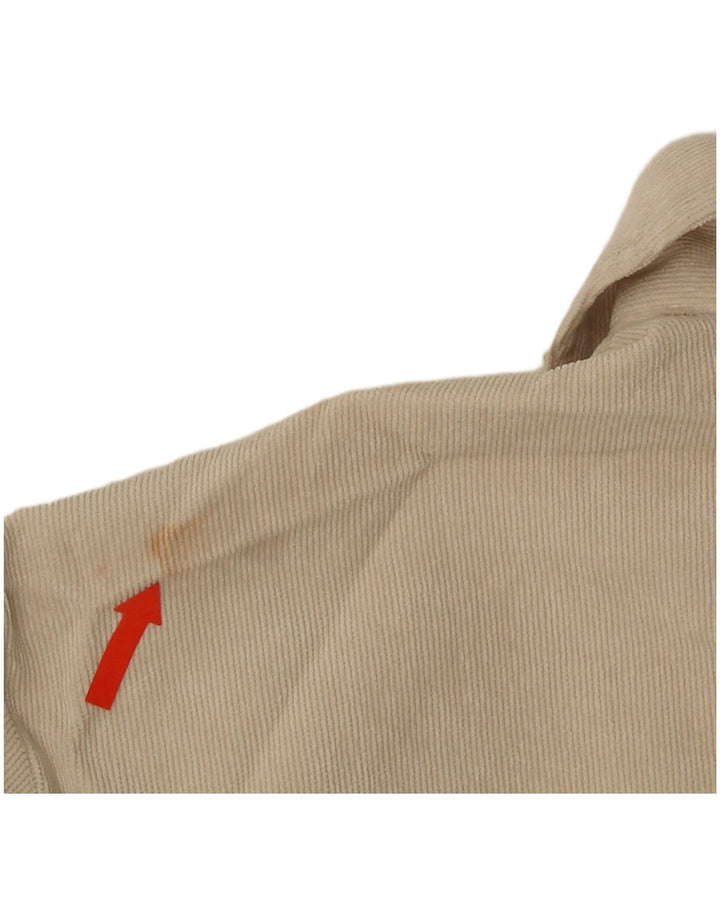 Maglia corta da donna Zara UK 14 grande poliestere beige