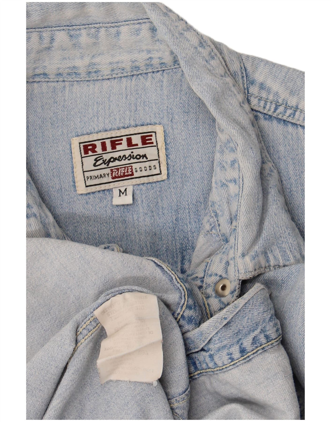 Camicia di jeans da donna Rifle UK 14 Cotone blu medio