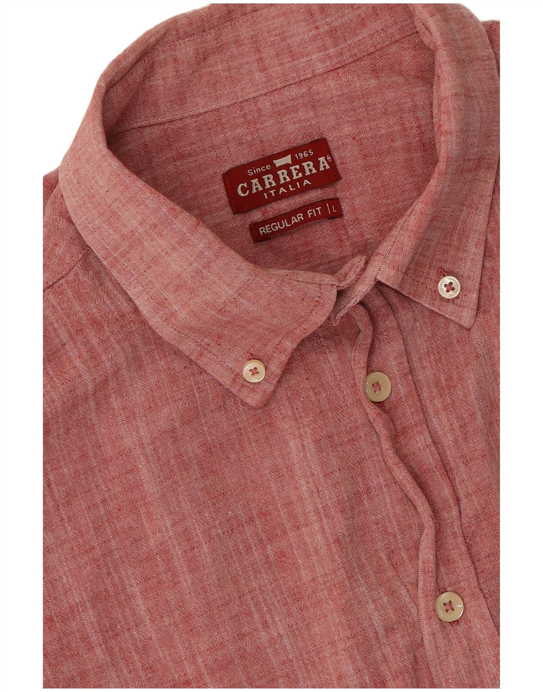 Camicia Carrera da uomo a maniche corte vestibilità regolare grande rossa