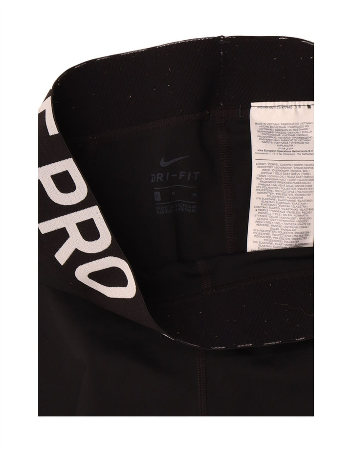 Leggings grafici da donna Nike UK 12 medio nero poliestere
